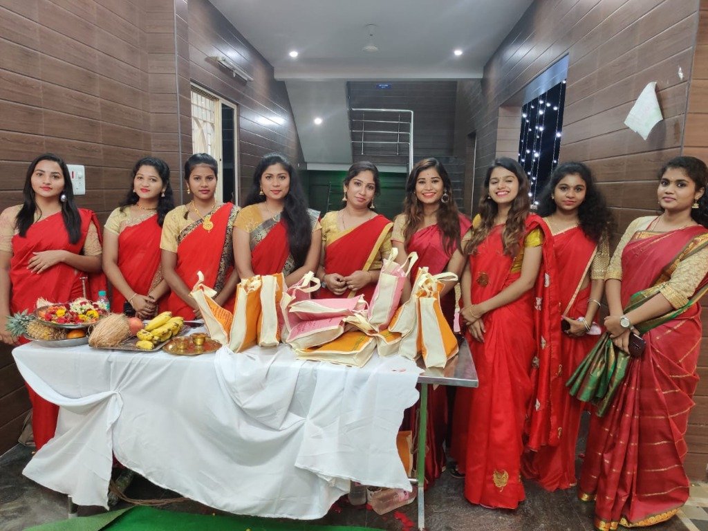 Welcome Girls in Traditional Attire